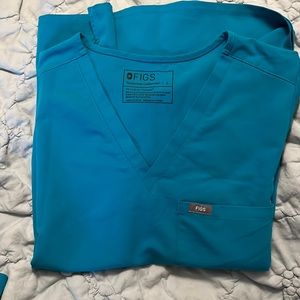 Figs Teal Catarina Size Large worn twice